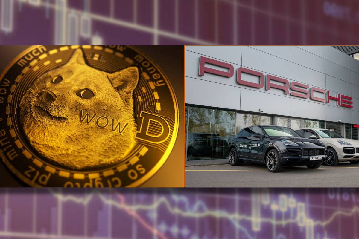 Ринкова капіталізація Dogecoin виявилась вищою за вартість компанії Porsche / Колаж: bank.co.ua